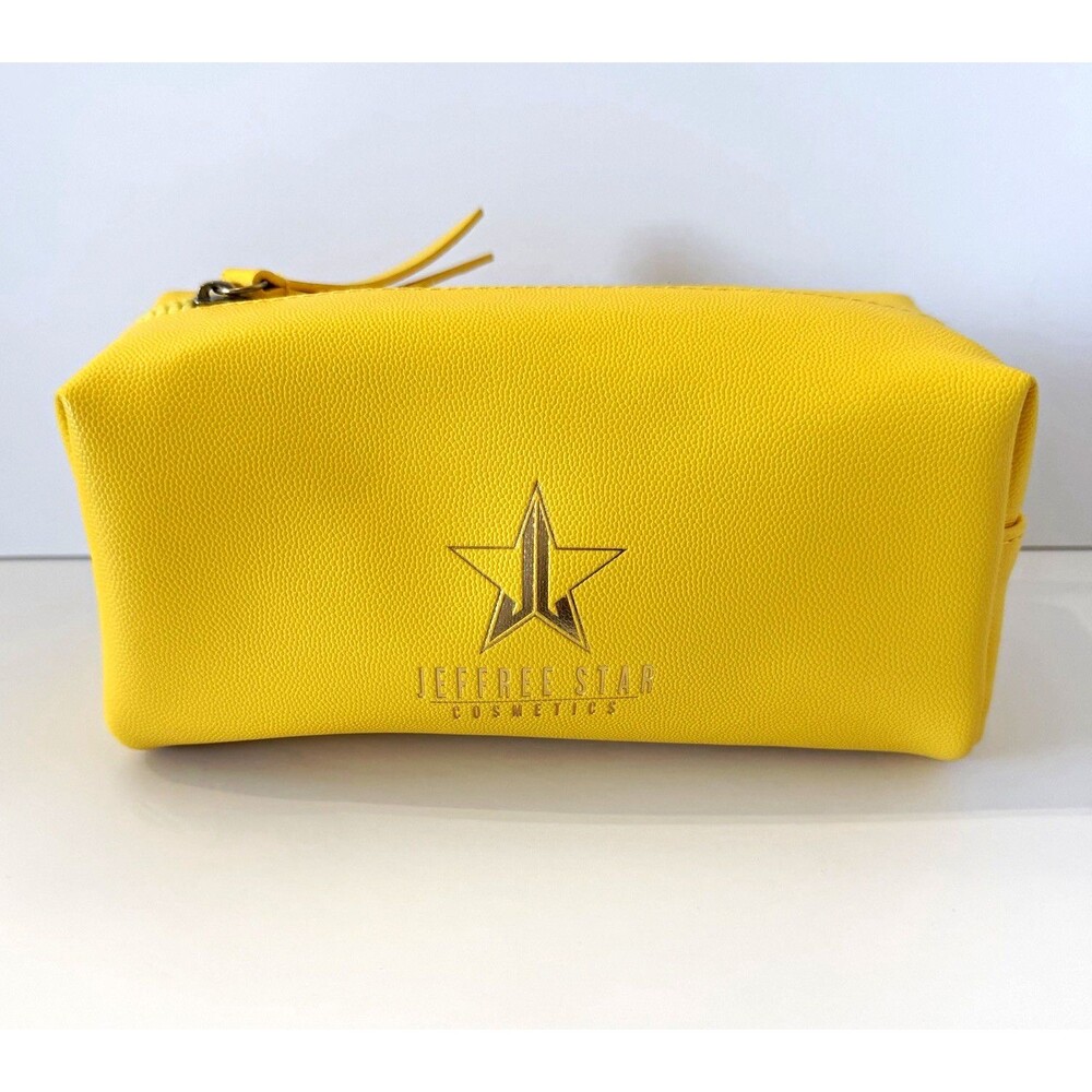 Jeffree Star Cosmetics Yellow Makeup Bag Discontinued Rare Travel Cosmetic Bag